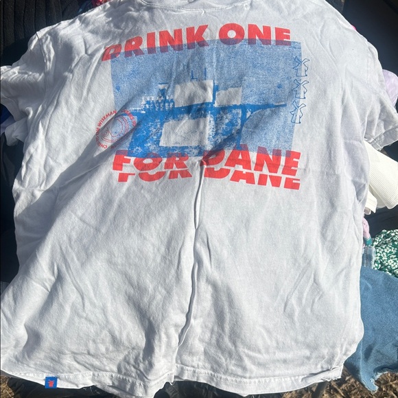 Dutch Bros Tops - Dutch Bros White and Blue Graphic Tee